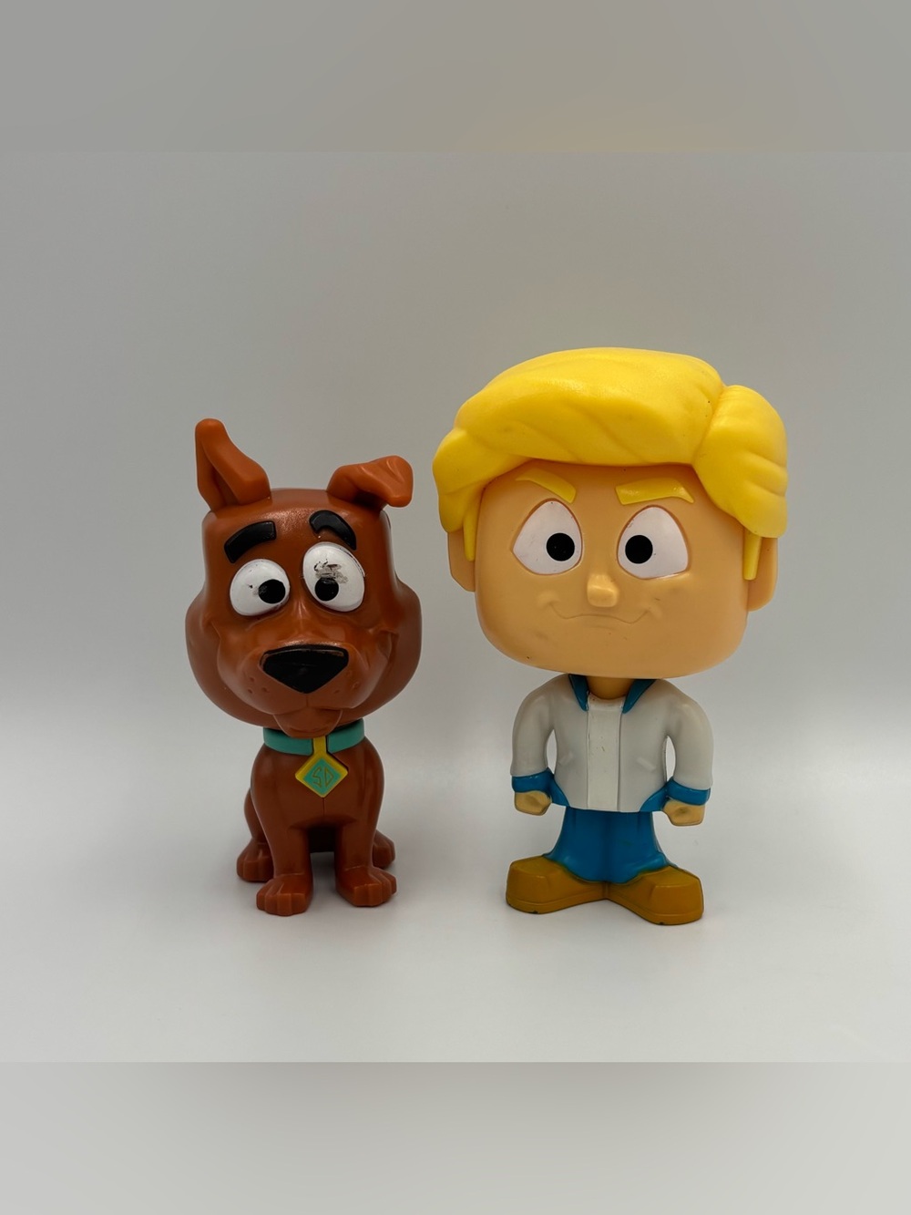RARE Y2K Scooby Doo McDonalds 2021 Toy Lot- Scooby & Fred Bobble Head Figures